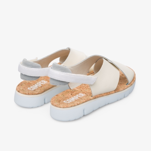 Camper Oruga Sandals Light Grey / Cream - Womens Singapore QYCGWE-043